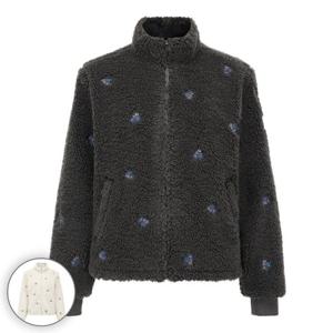 [파리게이츠] 여성 플라워 자수 하이넥 덤블 집업 점퍼 521E4TF402