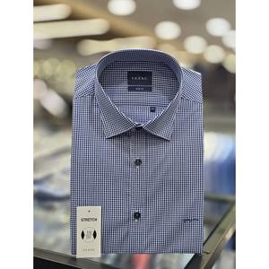 [예작][예작] 면TC스판 잔체크 슬림핏 셔츠 YJFSBS164BL (P00373