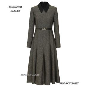 [미니멈]MD 카라 플리츠 원피스  MD MYDAWO0220BK