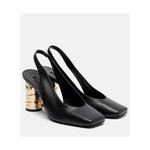 지방시 Tape 85 레더 슬링백 펌프스 P01128261