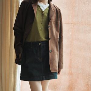 [쥬크]인디고 데님 캐주얼 미니 스커트 Z253PSD401