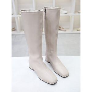 [코디엘루]소가죽 베이직 캐주얼 여성 롱부츠 4cm CDMD501059-2