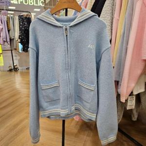 컬리수 HC33 세 일 러 배색니트가디건 C251CD401P