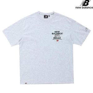 뉴발란스 NBNED22623-LG SUMMER WAVE 그래픽 반팔티 남녀공용 티셔츠