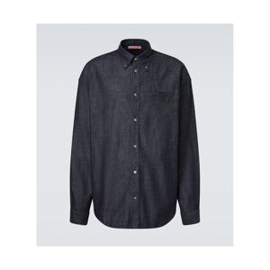 아크네 엠브로이더리 데님 셔츠 P01139533