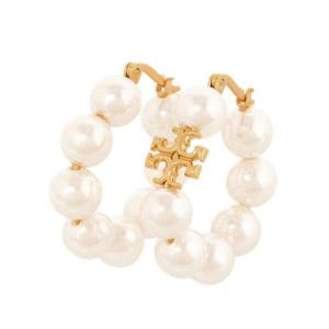 아트박스/토리버치 토리버치 귀걸이 키라 펄 후프 140674-960