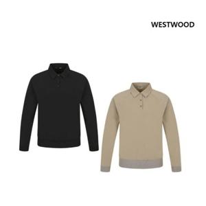 [웨스트우드]여성 우븐 긴팔 폴로티_WP1WCTP418