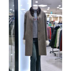 화이트호스 세이브존05 밍크 카라 울혼방 경량 코트 A254C25