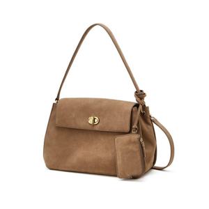 [질스튜어트 ACC] JABA6E133I2 [AUBE] 누벅 오브 장식 숄더백 M 베이지