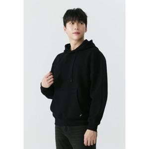 공용) 빅로고 오버핏 기모 후드 티셔츠 AP4WHD741-BK