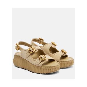 끌로에 Nama 스웨이드 플랫폼 샌들 P01133650