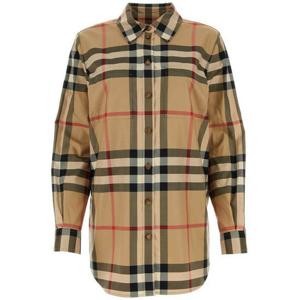 (명품) 버버리 체커드 코튼 셔츠 체크 8071338