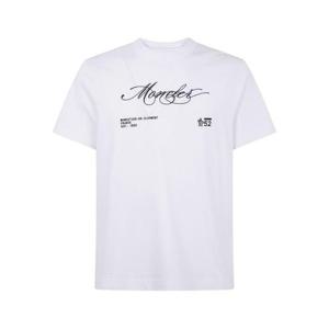 (명품) 몽클레어 자수 로고 코튼 티셔츠 8C00012