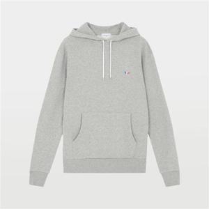 메종키츠네 트리컬러 폭스 패치 남녀공용 후드 티셔츠 AU00307KM