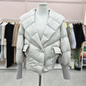 [샤틴]와이드카라 덕다운 숏 패딩점퍼S254C806A06