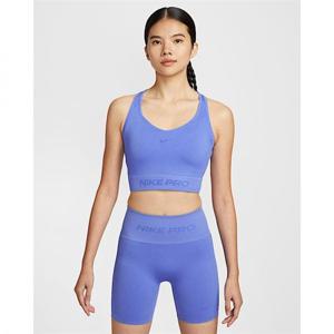 나이키 프로 심리스 여성 드라이 핏 크롭 탱크 탑 - 사파이어 IB9415-570 274952
