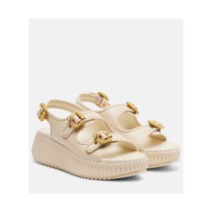 끌로에 Nama 레더 플랫폼 샌들 P01133647