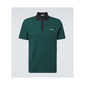 몽클레어 엠브로이더리 코튼 피케 폴로 셔츠 P01129638