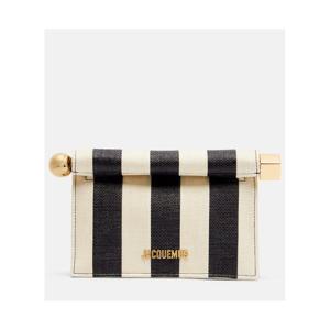 쟈크뮈스 Rond Carre 스몰 라피아 이펙트 클러치 P01139807