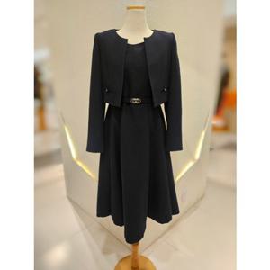 [SOUP] 스퀘어넥 플리츠 자켓 벨티드 원피스 (SC2OPM0)