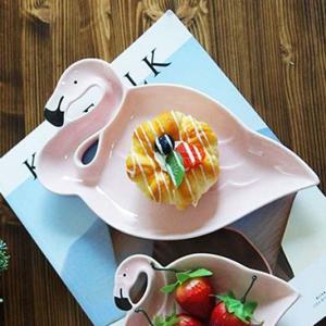 마카롱 케이크를 담기 좋은 플라멩고 접시 2P세트