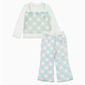 [프렌치캣(백)]IV 체크 뷔스티에 TS바지세트 ..(Q51DKT260KP160)..