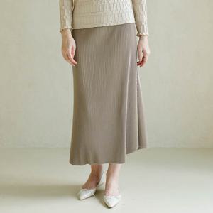 [요이츠](택가 142000원)[요이츠] 베이직 플리츠 롱 밴딩 스커트 베이지_YJ09WNPSK30