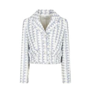 [제이제이 지고트]펄 프린지 크롭 트위드 재킷 GP2A0JK271