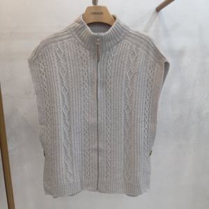 [크레송]옆선 단추클로징 니트베스트NBCJNA03 DG