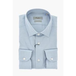 꼬르넬리아니 긴팔 셔츠 94P608 9411710 008 Blue