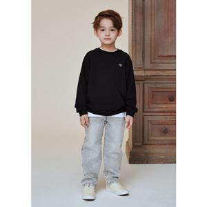 아동 그레이 워싱 일자 데님 BA11PT02GY PG