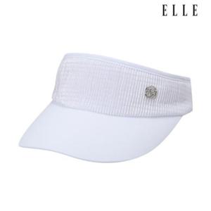엘르골프 세이브존01 여성 플리츠 소재믹스 썬바이저 6L27451 100