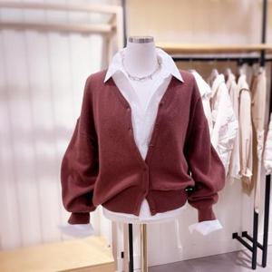 [시에로]SH4KTF491_브이넥 니트 가디건