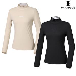 [와이드앵글] WWP23291 여성 VA 골지 하이넥 티셔츠