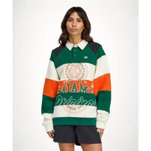 아디다스 ADIDAS 마이애미 롱 슬리브 크루넥 - 그린화이트오렌지 KF2329 1534914