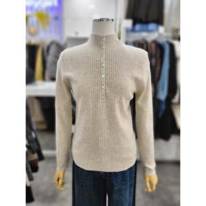 밸리걸 세이브존01 반 버튼업 반목 골지 긴팔 니트 617890