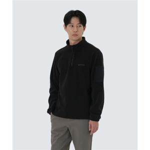 스노우피크 SNOWPEAK APPAREL 플리스 반집업 맨투맨 (S25WMFZT74) Black S25WMFZT74BK 337442
