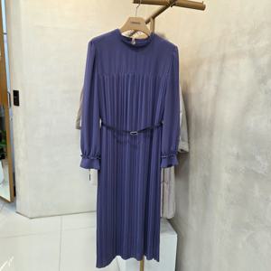 [크레송]엘레강스  플리츠  밸티드  원피스  NBCMOA01DG