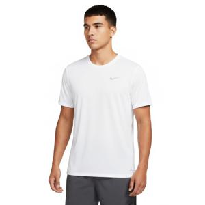 나이키 반팔티  드라이핏 UV 마일러 숏슬리브 러닝 탑 남성 화이트 DV9316-100