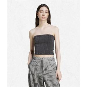 아디다스 ADIDAS 워시드 아웃 코르셋 탑 - 블랙 IW5570 2398392