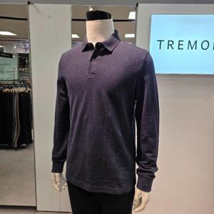 트레몰로 HC05 남성 면100% 긴팔 카라 캐주얼 티셔츠 TRHAL4Z228441