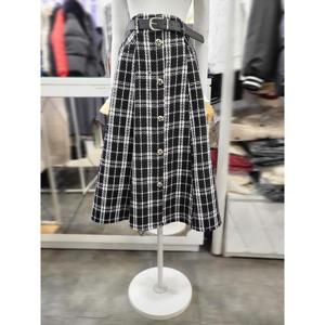 밸리걸 세이브존01 트위드 플레어 스커트 491450-1