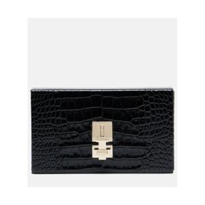 톰포드 T Latch 크로코 이펙트 레더 박스 클러치 P01114086