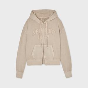 [후아유] California Dyed Crop Hood Zip-up WHMZF4931F