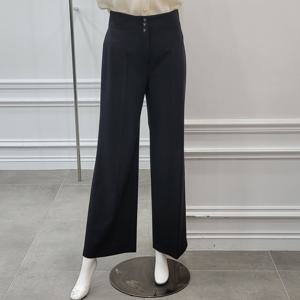 [미니멈]하이웨스트 버클 팬츠 (M1AGWP1980 BK1)_IC