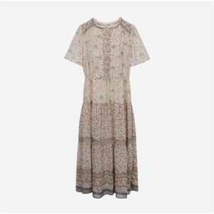 써스데이아일랜드 보더패턴 믹스 원피스 (T256MOP155W) 352534