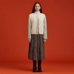 써스데이아일랜드 플라워 패턴 스커트 T258MSK245W 354225