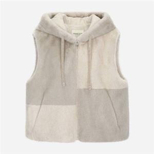 써스데이아일랜드 컬러 블로킹 후드 퍼 베스트 T258MLT239W 353421
