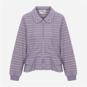 써스데이아일랜드 스트라이프 프릴 셔츠형 집업 T258MST931W 354023