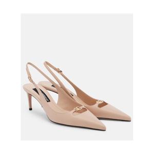 돌체앤가바나 Lollo DG 레더 슬링백 펌프스 P01138333